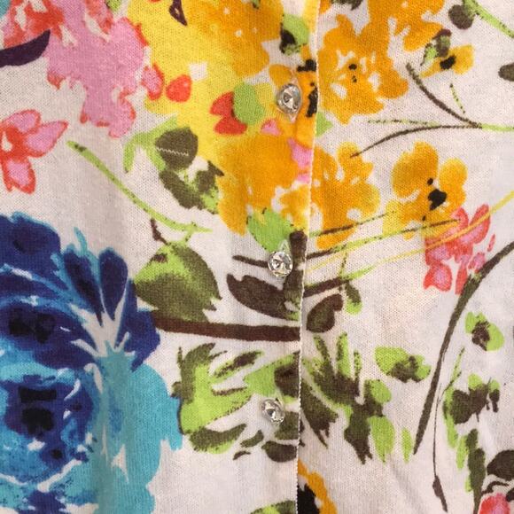 CHARLOTTE TARANTOLA ANTHRO Floral Cardigan Small - Picture 5 of 8